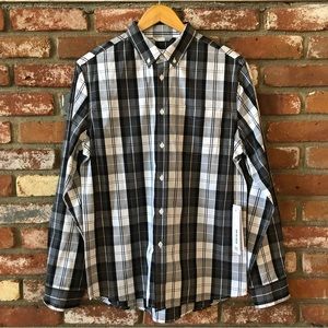 NWT Saturdays New York City Crosby Black Watch Plaid Flannel Shirt